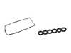 ES#3651350 - 95510448300KT2 - 2004-2006 V6 Cayenne Valve Cover Gasket Kit - Includes Hamburg Technic Valve Cover and Six Spark Plug Seals - Assembled By ECS - Porsche