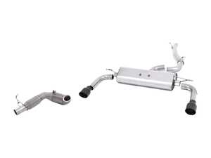 ES#2918048 - SSXAU3811KT - Turboback Exhaust System - Non-Resonated - 3" Large bore downpipe with Hi-Flow Sports cat and 3" stainless steel cat-back with dual 100mm black Cerakote tips - Milltek Sport - Audi