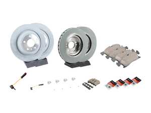ES#4643455 - 1664211300KT3 - Front & Rear Brake Service Kit - Featuring Genuine Mercedes-Benz rotors, and Genuine Mercedes-Benz pads - Genuine Mercedes Benz - Mercedes Benz