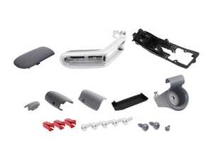 ES#3618623 - 1169185114KT - Armrest Retrofit Kit - Silver Trim - For installation of the factory armrest - Genuine MINI - MINI