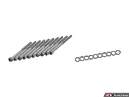 ES#2918316 - wht005673KT - Cylinder Head Bolt Kit - Includes set of 10 bolts with washers - Genuine Volkswagen Audi - Volkswagen
