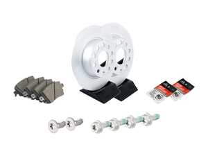 ES#5388378 - 1K0698601AAKT1 - Rear Brake Service Kit - (272x10) - Featuring Genuine Rotors, pads, and wear sensors - Genuine Volkswagen Audi - Volkswagen