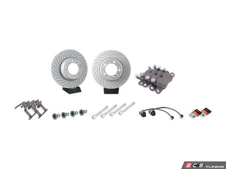 ES#4658287 - 99635240502KT6 - Rear Brake Service Kit - Featuring Zimmerman rotors, and Textar pads - Assembled By ECS - Porsche
