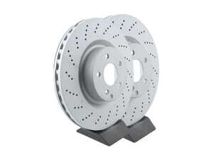 ES#3184137 - 0004211512KT2 -  Front Brake Rotors - Pair (344x32) - Does not include brake rotor securing screws - Zimmermann - Mercedes Benz