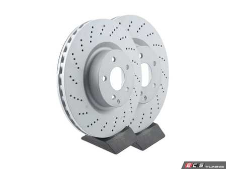 ES#3184137 - 0004211512KT2 -  Front Brake Rotors - Pair (344x32) - Does not include brake rotor securing screws - Zimmermann - Mercedes Benz