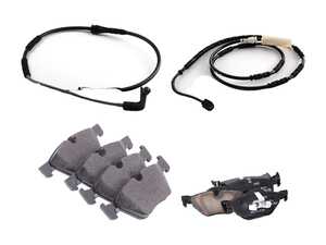 ES#3647879 - 34116797859KT - Front And Rear Brake Pad Kit - A complete set of pads with wear sensors. - Genuine BMW - BMW