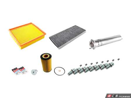 ES#2723841 - E53V8IN2gD2KT - "Dry" Inspection II Service Kit - Includes spark plugs and all filters - add your preferred fluids for a complete service - Genuine BMW - BMW