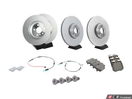 ES#4809686 - 34116875284KT - Front & Rear Brake Service Kit - Includes front & rear brake pads, rotors, pad wear sensors, set screws, and pad paste. - Genuine BMW - BMW