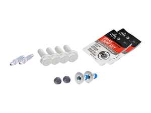 ES#2771965 - 0019912760KT1 - Rear Pad And Rotor Installation Kit - Includes everything to install new rear brakes including guide pins - Genuine Mercedes Benz - Mercedes Benz