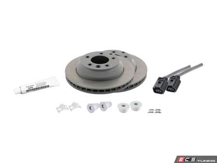 ES#4656979 - 95535240131KT8 - Rear Brake Service Kit - Featuring Genuine Porsche rotors, and Genuine Porsche pads - Genuine Porsche - Porsche