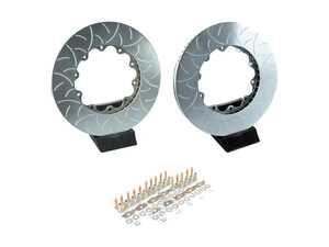 ES#3691518 - 906058KT - Front Brembo GT Re-Ring Kit - Type 3 Slotted Rotors (350x34mm) - Replacement rotor rings and hardware for 350x34mm Type 3 slotted GT brake kits - Brembo - Audi Volkswagen