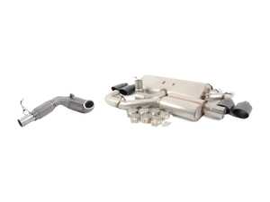 ES#2918102 - TBMK7R7KT - 3" Turbo Back Exhaust System - Resonated - Get that Exhaust tone you've been looking for! Features 3" construction with quad Black Velvet oval tips and a high flow cat. - Milltek Sport - Volkswagen