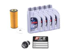 ES#3144635 - 074115562UKT -  Oil Service Kit - With ECS Magnetic Drain Plug - Includes Mann oil filter and Fuchs 5w-40 oil - Assembled By ECS - Volkswagen