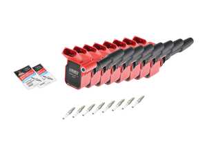 ES#4686061 - 002540LCA10KT - ECS Performance Ignition Service Kit - Includes 8 Red ECS performance coil packs and APR spark plugs to service your ignition system - Assembled By ECS - Audi