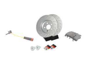 ES#3663798 - 0004213012KT2 - Front Brake Service Kit - Comprehensive Kit to service both front axles on your Mercedes-Benz E350 4Matic - Assembled By ECS - Mercedes Benz