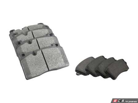 ES#4493043 - 8R0698151DKT - Front & Rear Premium Low-Met Brake Pad Kit - Quality brake pads from an original equipment supplier - Brembo - Audi