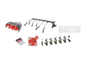 ES#3437802 - 12121705718KT - Ignition Service Kit - Includes new spark plugs, spark plug wires and boots, and cap and rotor - Genuine BMW - BMW