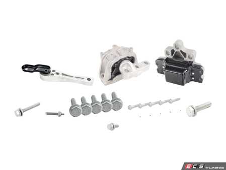 ES#2877447 - 1k0199855bfKT2 - Drivetrain Mount Kit - Complete kit of mounts and hardware needed to install them - Genuine Volkswagen Audi - Volkswagen