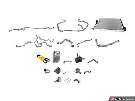 ES#4845857 - F30340CSRL3DKT - Cooling System Refresh Kit - Level 3 - Everything you need to totally service your cooling system, including a radiator and belt service. - Assembled By ECS - BMW