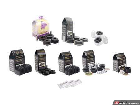 ES#2681753 - PFBK-E46M3R - Performance Polyurethane Bushing Kit - Improves handling and control and drive line feel - Powerflex Black Series - BMW