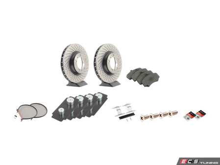 ES#4643766 - 996351409042KT1 - Front Brake Service Kit - Featuring Brembo rotors, and Brembo pads - Assembled By ECS - Porsche