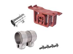 ES#2581499 - 1J0253144GKT - ECS Front Muffler Installation Kit - Includes necessary hardware to install center muffler / resonator - Assembled By ECS - Audi Volkswagen