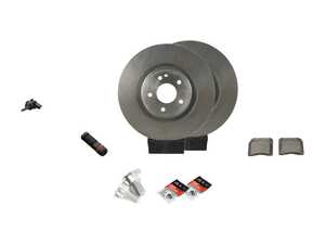 ES#4643607 - 1294212112KT1 - Front Brake Service Kit - Featuring Brembo rotors, and Brembo Ceramic pads - Assembled By ECS - Mercedes Benz