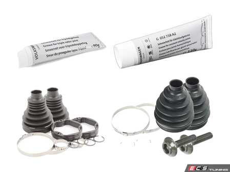 ES#2763785 - 8K0498201BKT1 - Front CV Joint Refresh Kits - Complete refresh kit including hardware, boots, clamps, and grease - Genuine Volkswagen Audi - Audi
