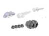 ES#3706548 - 4f0411309ekt1KT - Front Sway Bar Installation Kit  - Includes new bushings, brackets and hardware - Assembled By ECS - Audi