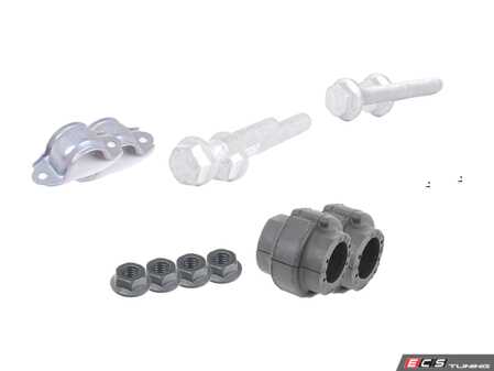 ES#3706548 - 4f0411309ekt1KT - Front Sway Bar Installation Kit  - Includes new bushings, brackets and hardware - Assembled By ECS - Audi