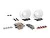 ES#2771570 - 210421251264KT19 - Front & Rear Brake Service Kit - Featuring ATE Rotors And Akebono-Euro Pads - Assembled By ECS - Mercedes Benz