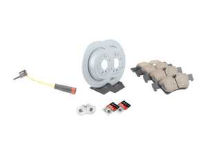 ES#4643489 - 1644231212KT11 - Rear Brake Service Kit - Featuring Zimmerman rotors, and Akebono Euro Ceramic pads - Zimmermann - Mercedes Benz