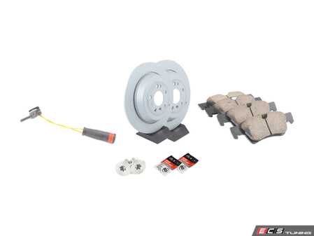 ES#4643489 - 1644231212KT11 - Rear Brake Service Kit - Featuring Zimmerman rotors, and Akebono Euro Ceramic pads - Zimmermann - Mercedes Benz