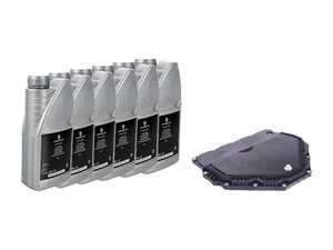 ES#4768338 - 9G132102501KT1 - Porsche Dual Clutch PDK Transmission Oil Service Kit - Includes Genuine Transmission oil pan with filter and gasket, Six (6) liters FFL3 Dual Clutch trans fluid, (13) pan bolts, and One (1) drain plug. - Genuine Porsche - Porsche