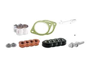 ES#2586486 - 18207588243KT - Catalytic Converter/Front Silencer Installation Kit - Everything needed to get the job done - Genuine BMW - BMW