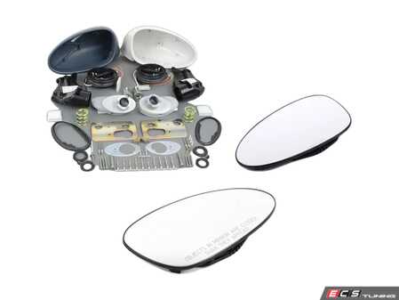 ES#3047837 - 96473190100KT - Aero Electric Door Mirror Kit - Upgrade to 1992+ 964 aero mirrors - Genuine Porsche - Porsche