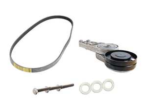 ES#2586993 - 058903133DKT - Genuine Accessory Belt Kit - Without Air Conditioning - Includes the tensioner, belt and hardware you need for an easy install - Genuine Volkswagen Audi - Volkswagen