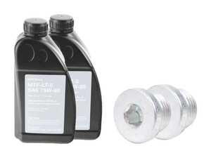 ES#4820507 - g8xm3mtsKT - Manual Transmission Service Kit - Includes the fluid and plugs needed to replace your manual transmission's fluid - Featuring Genuine BMW MTF LT-5 Fluid and drain/fill plugs - Genuine BMW - BMW