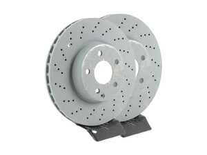 ES#2618420 - 230421041264KT1 - Front Brake Rotors - Pair - Includes left and right front brake rotors - Genuine Mercedes Benz - Mercedes Benz