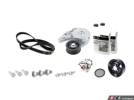 ES#2730260 - 021121004X - Water Pump Replacement Kit - Refresh your accessory belt system during your water pump replacement - Assembled By ECS - Volkswagen