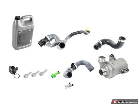 ES#4865909 - 1151863508921KT1 - ECS Performance Cooling System Refresh Kit - Level 1 - Bulletproof your cooling system! Includes silicone outlet hose, billet aluminum outlet hose adapter, and aluminum thermostat housing! - Assembled By ECS - BMW