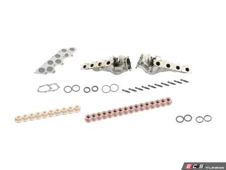 ES#4351904 - 079145721KT1 - Complete Turbocharger Kit With Installation Kit  - Includes both OE IHI turbochargers, gaskets, o-rings, and all necessary hardware to restore your boost and back on the road! - Assembled By ECS - Audi