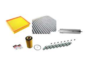 ES#2723110 - E39IN2-2DGKT - "Dry" Inspection II Service Kit - Includes spark plugs and all filters - add your preferred fluids for a complete service - Genuine BMW - BMW