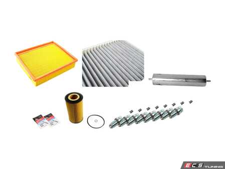 ES#2723110 - E39IN2-2DGKT - "Dry" Inspection II Service Kit - Includes spark plugs and all filters - add your preferred fluids for a complete service - Genuine BMW - BMW