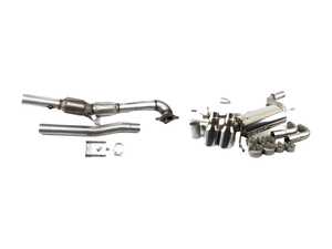 ES#2862466 - tbmk6gti6KT - MK6 GTI 2.0T 2.75" Turbo Back Exhaust System - Resonated - Get that Exhaust tone you've been looking for! Features 2.75" turboback construction with dual 4" "GT100" style tips - Milltek Sport - Volkswagen