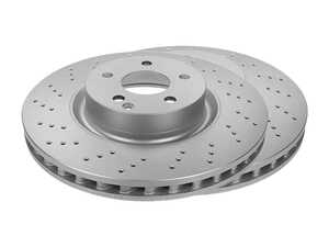 ES#2619468 - 2214211012KT3 - Front Brake Rotors - Pair (335x32) - Featuring a protective Meyle Platinum coating - Meyle - Mercedes Benz