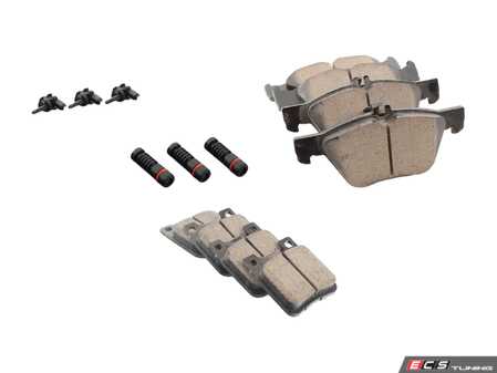 ES#2769958 - 0044200320KT2 - Front & Rear Brake Pad Kit - Featuring Akebono Pads - Assembled By ECS - Mercedes Benz