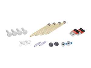 ES#2772153 - 0019911660KT3 - Rear Pad And Rotor Installation Kit - Includes everything to install new rear brakes including guide pins - Genuine Mercedes Benz - Mercedes Benz