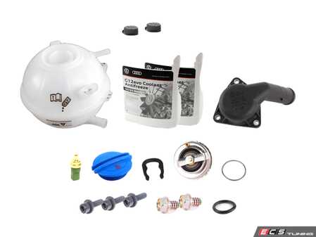 ES#2763573 - 022121113KT2 - Cooling System Refresh Kit - Level 1  - Replace your thermostat, temp sensor, & expansion tank with one kit! - Genuine Volkswagen Audi - Audi