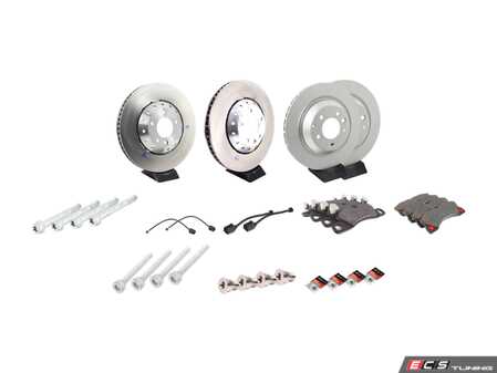 ES#2602556 - 95835140350OEKT - Front & Rear Brake Service Kit - Featuring genuine Porsche and Balo rotors, and Textar brake pads - Assembled By ECS - Porsche